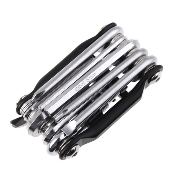 Bike Tools 10 in 1 Bicycle Repairing Set Bike Repair Tool Kit Wrench Screwdriver Chain Carbon Steel Bike Multifunction Tool Free Shipping