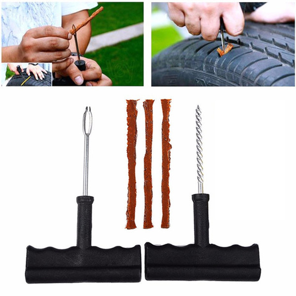 2019 New Car Tire Repair Tool Kit For Tubeless Emergency Tyre Fast Puncture Plug Repair Block Air Leaking For Car/Truck/Motobike