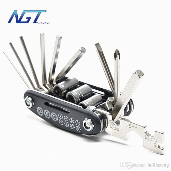 Hot 15 in mountain Bicycle Tools Sets Bike Bicycle Multi Repair Tool Kit Hex Spoke Wrench Mountain Cycle Screwdriver Tool