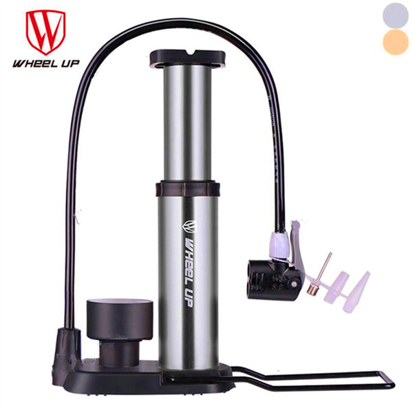 Portable Pump Ultra-light Bike Pump Hose with Pressure Gauge with 120 Psi High Pressure Bicycle Pump