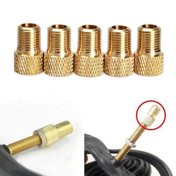 5x Converter Presta to Schrader Bicycle Bike Valve Adaptor Tube Pump Tools HB88