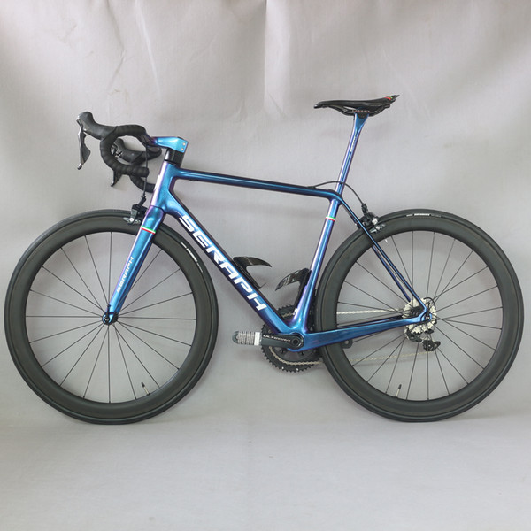 2019 newest all inner cable frame Carbon Road Bike Complete Bicycle Carbon Cycling Road Bike with Shimao R8000 22 Speed Groupset