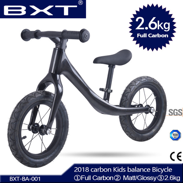 BXT 12inch Carbon fiber Frame Children Bicycle carbon Kids balance Bicycle For 2~6 Years Old Child carbon complete bike for kids