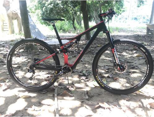 Hot sale ! Carbon Suspension Bicycle,29er Mountain Bike Carbon Complete Suspension Bike 15 17 19 inch sospensione bici