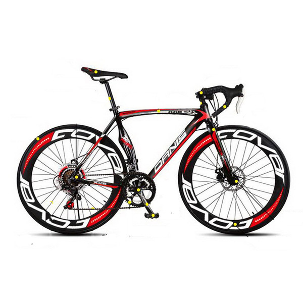 tb820/Aluminum alloy road car / bike / men and women / two-disc brake speed road race bicycle/Magnesium alloy integrated wheels