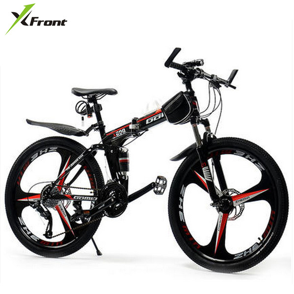 New X-Front brand 26 inch wheel 21/24/27 speed carbon steel frame mountain bike outdoor downhill folding bicicleta MTB bicycle