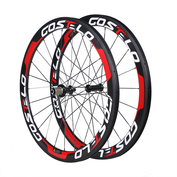 Full Carbon wheels Road Bike Wheelset 50mm Carbon Wheels 25mm-Clincher tubular tubuless free shipping