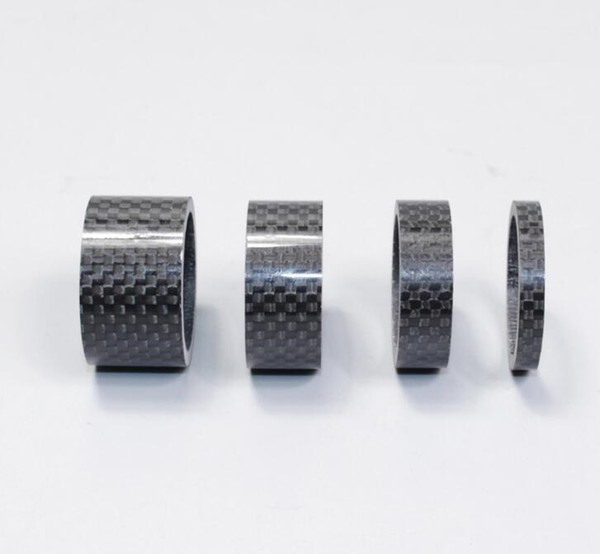 4PCS Bicycle Full Carbon Headset Spacer Carbon Fiber Gasket 1-1/8