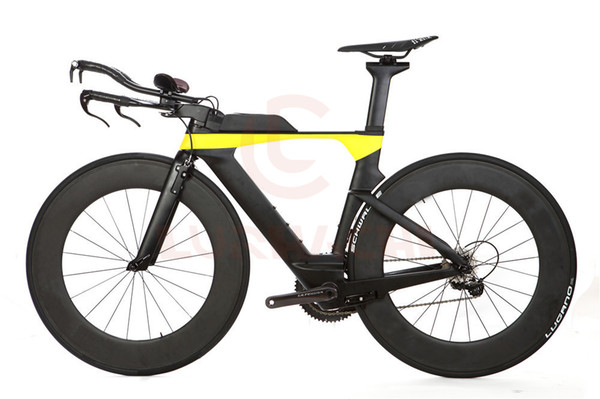 LURHACHI TT Complete Carbon Bike Time Triathlon TT Bicycle Carbon Frame+88mm Carbon Wheels+Carbon Handlebar+R8000 Groupset+Saddle