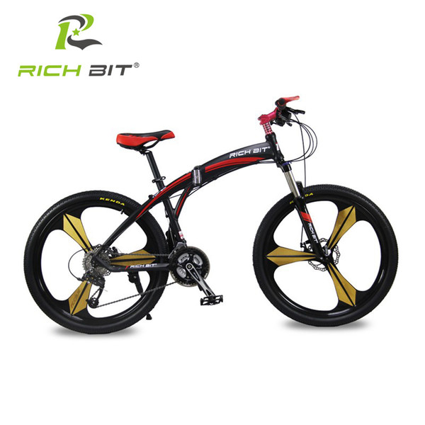 Richbit High Quality Aluminum Folding Bicycle 27 speeds Mountain Bike Dual Disc Brakes Variable Speeds Road Bike Racing Bicycle