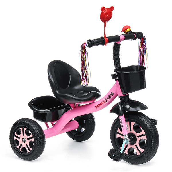 BIKIGHT 3 Wheels Kids Ride On Tricycle Bike Children Ride Toddler Balance Baby Mini Bike Safety