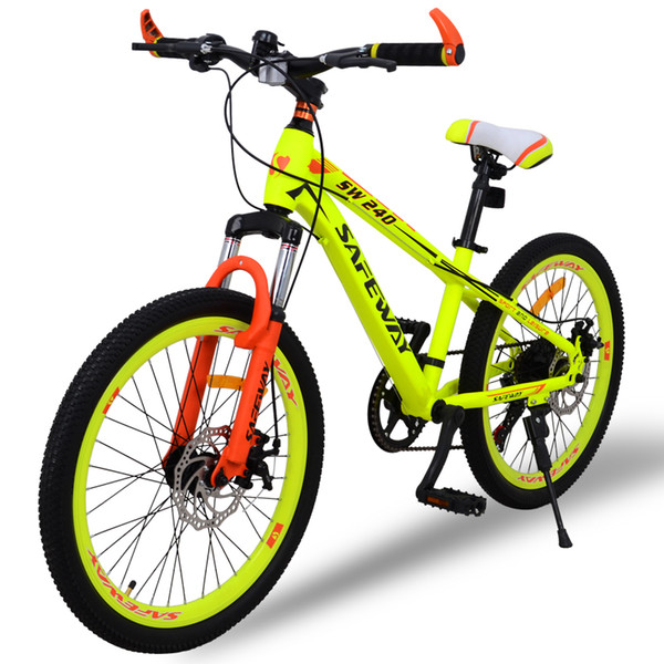 a09 High Quality Export Youth7 speed MTB Bike Double Disc Brake Street Mountain Bike Cycling child's bicycle 22 Inch