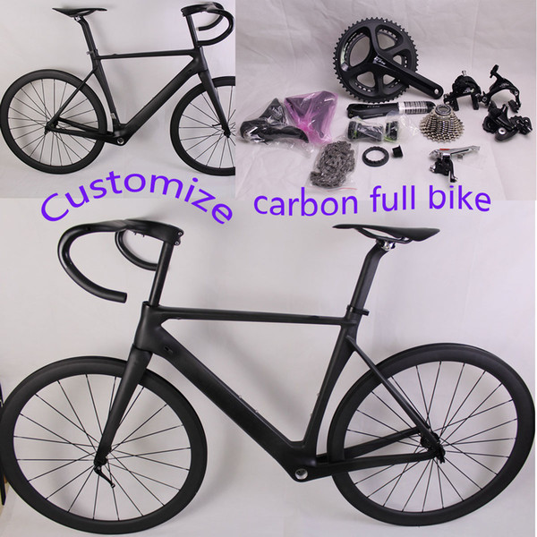 Carbon complete road Bike with Original Ultegra groupset carbon full road bicycle custom painting custom bike