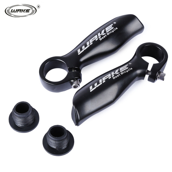 Road Mountain Bike MTB Bar End Aluminum Alloy Folding Bicycles Glossy Handlebar Handle Bar Ends Bicycle Parts with Rubber Lock-on Cover