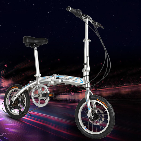 14inch 6 speed Folding Bike Light Aluminum Alloy cycling bicycle for Youth with disc brake Student bike