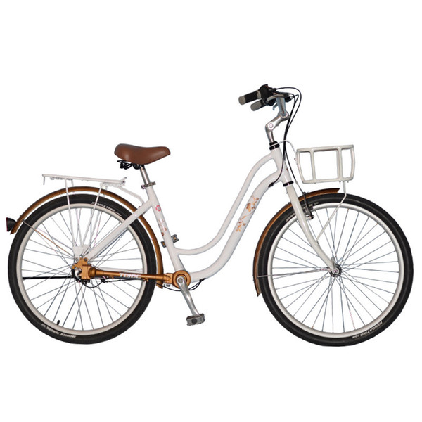 26 Inch Hot Selling Retro Style 3-Gear Shaft Drive No Chain Commuter Bike Fahrrad for Girls, Ladies Bicycle, City Bike