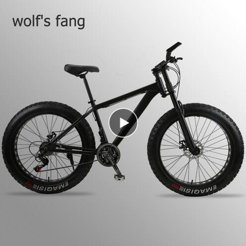 Wolf is fang mountain bike fat bike 21/24 speed Aluminum alloy frame 26 inch road snowmobile man free shipping See original product name in