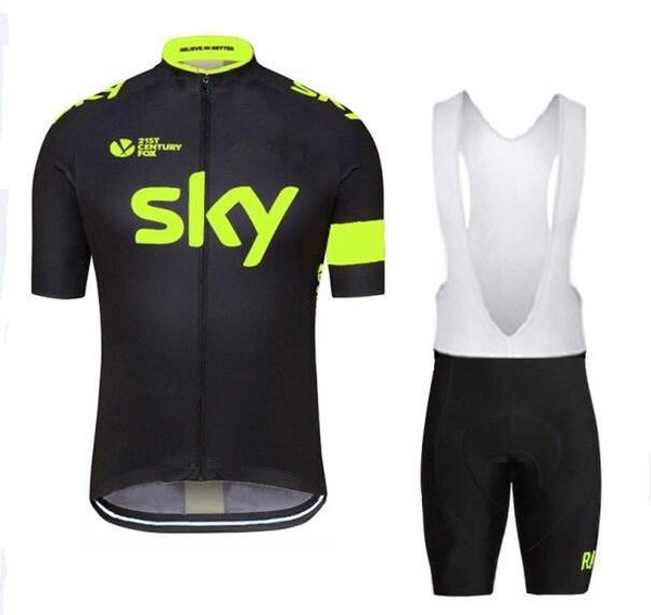 First-class Tour De France team SKY Cycling Jersey Set Short Men Cycling Skinsuit Outdoor Cycling size XS-4XL