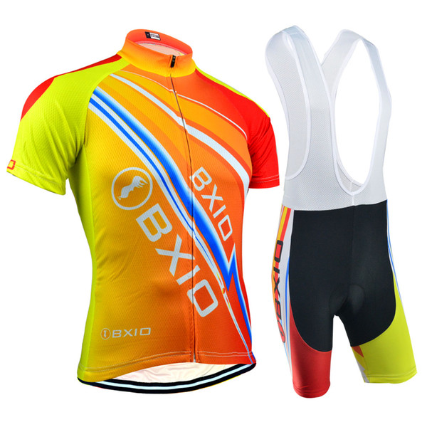 BXIO Brand Mountain Road Cycling Jerseys Summer Short Sleeve Set Outdoor Sport Bicycle Jerseys Breathable Quick Dry Bikes Clothes BX-100