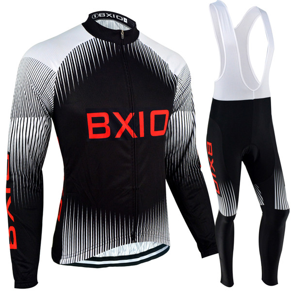 BXIO Brand Cycling Jerseys Thermal Fleece Pro Team Bike Clothing Long Sleeves Bicycle Clothes Invierno Ropa Ciclismo Hombres BX-057