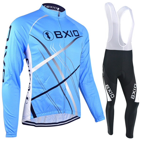 BXIO Winter Thermal Fleece Bike Jersey Pro Team Long Sleeve Warm Clothing Ropa De Ciclismo Or Autumn Long Sleeve Cycling Jerseys BX-047