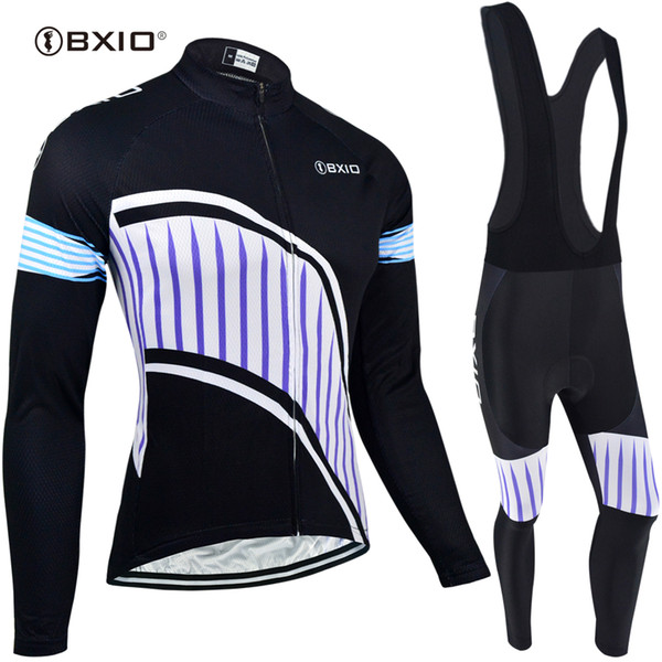 BXIO Brand Cycling Jerseys Long Sleeve Set Bicycle Clothing Winter Autumn Pro Team Bikes Clothes Ropa Ciclismo Invierno BX-116