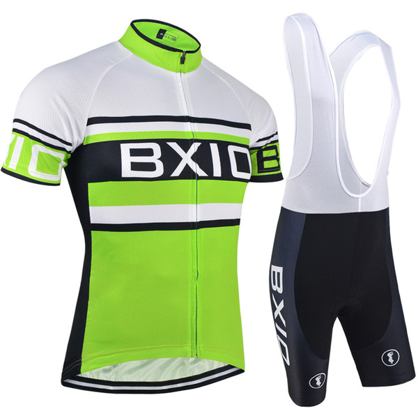 BXIO Brand Cycling Clothing Short Road Cycling Team Jerseys Cool Green Bike Wear Sets Fashion Anti Shrink Mountain Bike Jerseys BX-009