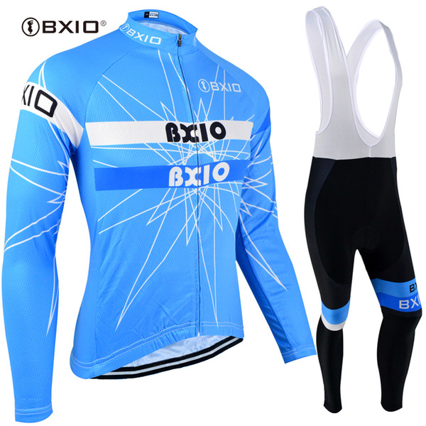 BXIO Brand Cycling Jerseys Long Sleeve set Winter Fleece Or 3D Gel Pad Autumn Bikes Clothes Ropa Ciclismo Invierno BX-113