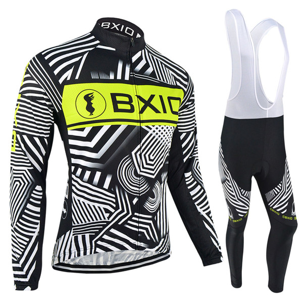 BXIO Brand Cycling Jersey Winter Pro Team 3D Blue Gel Pad Bicycle Clothing Or Autumn Breathable Bikes Clothes Ropa De Ciclismo BX-049