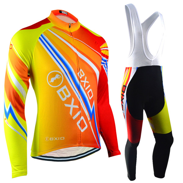 BXIO Brand Cycling Jerseys Winter Thermal Fleece Keep Warm Bikes Clothes Ropa Ciclismo Pro Team Autumn Quick Dry Bike Jersey BX-100