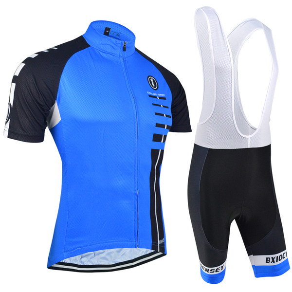 BXIO Brand Breathable Blue Cycling Jerseys Suits Short Sleeve Bike Wear Cycling Clothes High Quality Bike Racing Clothing Sets BX-029