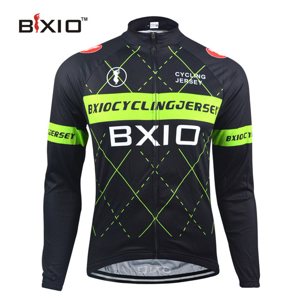 BXIO Winter Thermal Fleece Cycling Jersey Only Pro Bike Jersey Warm Long Sleeves Autumn Bicycle Clothing Maillot Ciclismo BX-0109HG018P