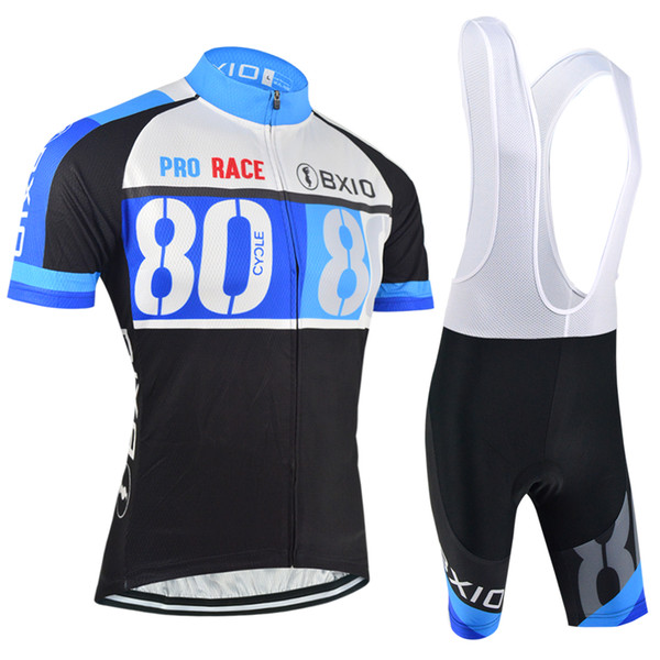 2016 Bxio Brand New Arrival cycling clothes Short Sleeve Black Blue Cycling Jerseys Breathable Cycle Clothes Hot Bike Clothing BX-0209B037