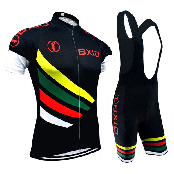 BXIO MTB Cycling Jersey Sets Black Series Bikes Clothes Hot Summer Recommend Cycle Clothing Can Be Choose Bibs Or No Bibs Set BX-108