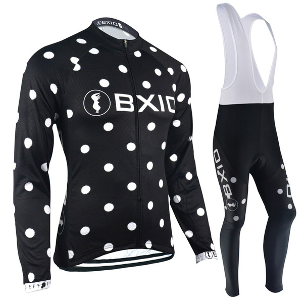 BXIO Recommend Item Winter Thermal Cycling Jerseys Circular Set Pattern Cycling Clothes Anti Pilling Cycle Jersey Long Sleeve Set BX-038