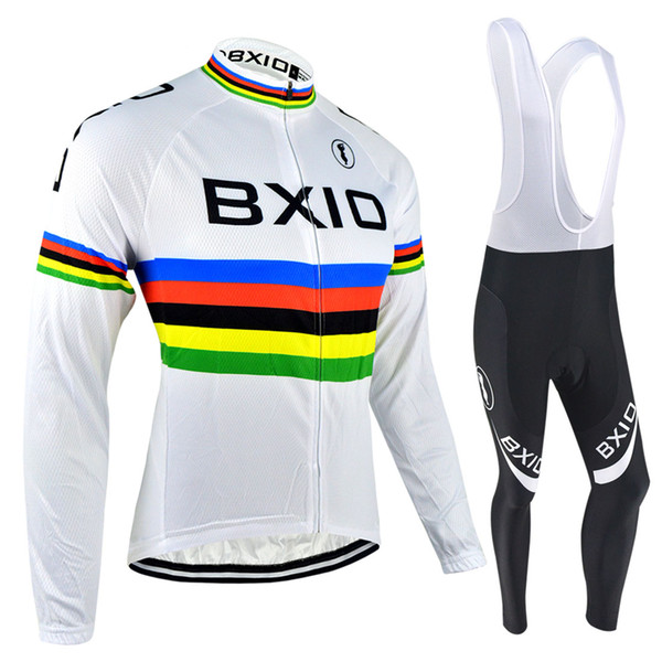 BXIO Winter Thermal Fleece Cycling Jerseys Pro Team Long Sleeve Warm Bike Clothing Or Autumn Breathable Bicycle Jersey BX-048