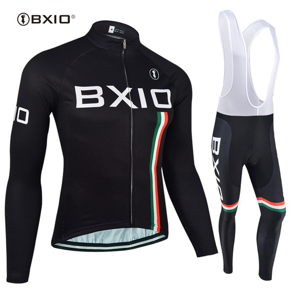 Brand Pro Design Quality Cycling Jerseys BXIO Winter Thermal Fleece Bike Clothing Autumn 3 Rear Pockets Bike Jersey Ropa Ciclismo BX-095