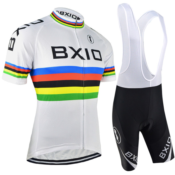 BXIO Brand White Cycling Jerseys Pro Team Bikes Clothing Mountain Breathable Short Sleeve Bicycle Jerseys Quality Ropa Ciclismo BX-048