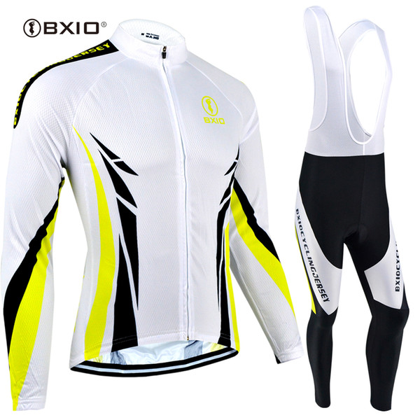 BXIO OWN Brand Cycling Jersey 3D Blue Gel Pad Bike Clothing Pro Team Winter Thermal Fleece Long Sleeve Ropa Ciclismo Invierno BX-086