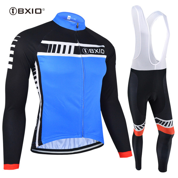 BXIO Winter Cycling Jersey Men Autumn 3D Gel Pad Bikes Clothes Long Sleeve Bicycle Clothing Set Ropa Ciclismo Invierno Hombres BX-094