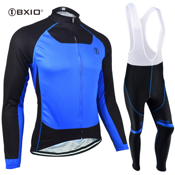 BXIO Cycling Jersey Ropa Ciclismo Invierno Brand Pro Team Bike Jersey Blue Quick Dry Bicycle Clothing 5D Gel Pad Cycling Clthing BX-131