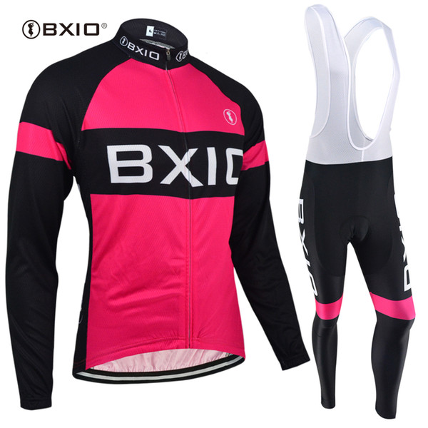 BXIO Cycling Jerseys Set Long Sleeve Winter Cycling Clothing Ropa Ciclismo Invierno Bike Clothing Autumn Breathable Bicycle Clothing BX-135