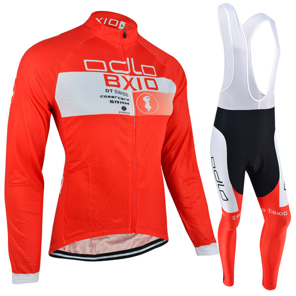 BXIO 3D Gel Pad Cycling Jerseys Winter Or Anti UV Autumn Red Bike Clothing Long Sleeve Bicycle Jersey BX-050