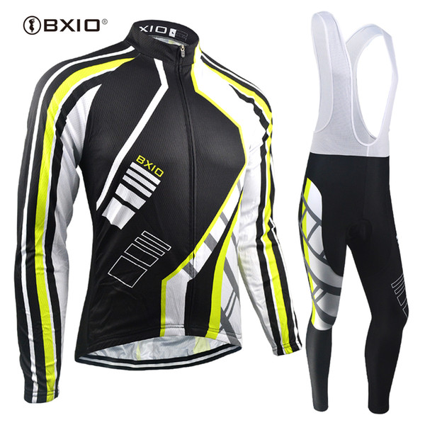 BXIO Brand Long Sleeve Cycling Jerseys Cool Winter Pro Team Thermal Fleece Or Autumn Breathable Bicycle Jersey Invierno Ropa Ciclismo BX-058