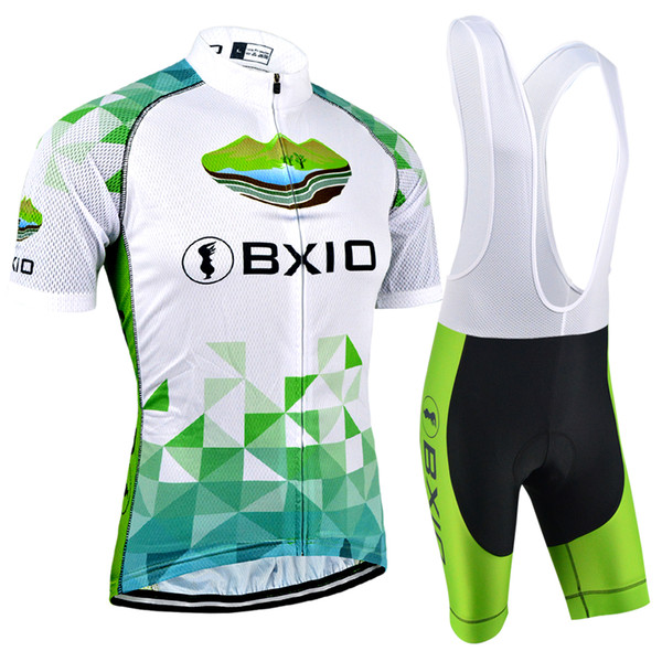 BXIO New Cycling Jersey Pro MTB Bike Clothes Summer Short Sleeve Bicycle Jersey Set 5D Pad Cycle Clothing Ropa Ciclismo Hombre BX-132