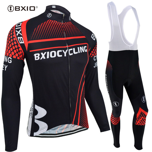 Brand Pro Team 3D Gel Pad Cycling Jerseys BXIO Winter Thermal Fleece Bike Clothes Autumn Breathable Ropa Ciclismo Invierno BX-087