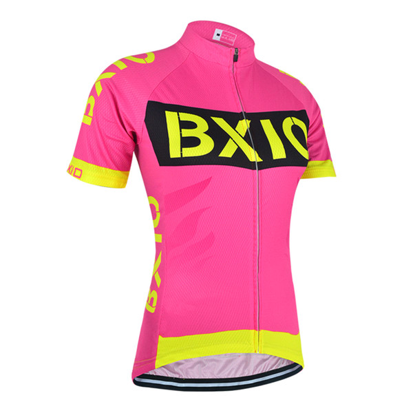 2017 BXIO Brand New Design Cycling Jersey Women Pink Bicycle Clothing Short Sleeve Cycling Clothing Anti Pilling Ropa Ciclismo BX-146