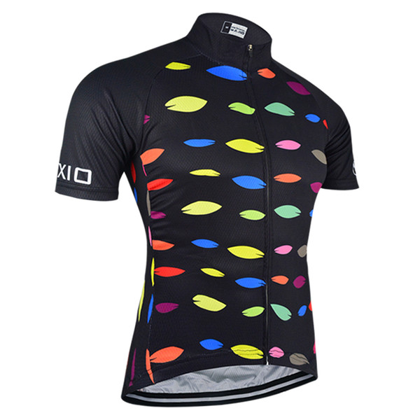 BXIO Brand Quick Dry Men Summer Cycling Jersey Breathable Bike Clothing Ropa Ciclismo Black Short Sleeve Bicycle Jersey BX-112