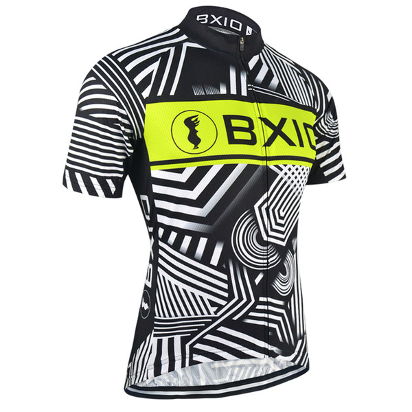 BXIO Brand Zebra Pattern Cycling Jersey Pro Team Outdoor Sports Cycling Shirt Breathable Quick Dry Men Bicycle Jersey Ropa Ciclismo BX-049