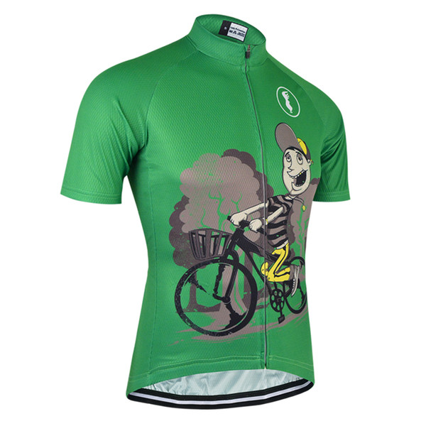 BXIO Brand Green Cycling Shirts Full Zipper Bike Jersey Men Short Sleeve Only Jersey Cycling Tops Men Bicycle Clothing Ropa Ciclismo BX-020